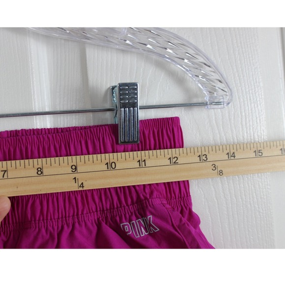 PINK Victoria's Secret Active Smocked Waist Dolphin Shorts Magenta XS - Picture 2 of 4